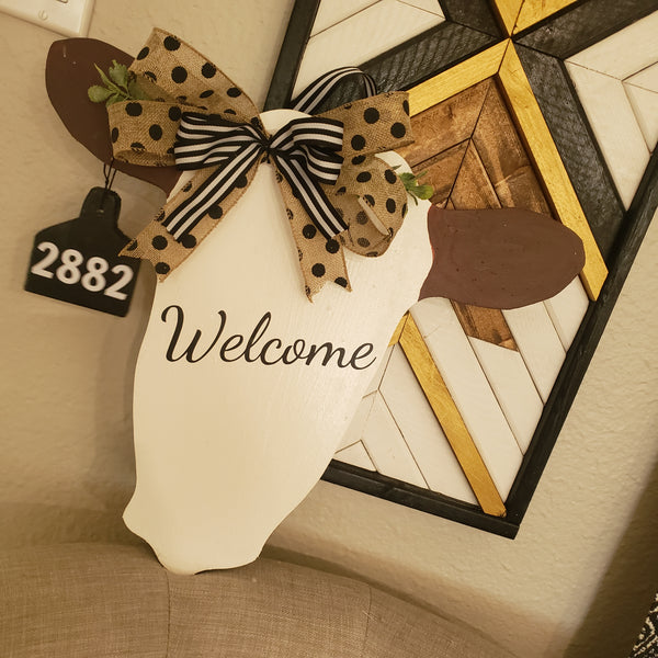 Welcome Cow Hanger