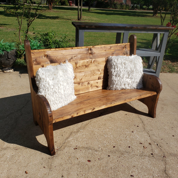 Church Pew NOT AVAILABLE FOR SHIPPING Located in Farmersville, Tx
