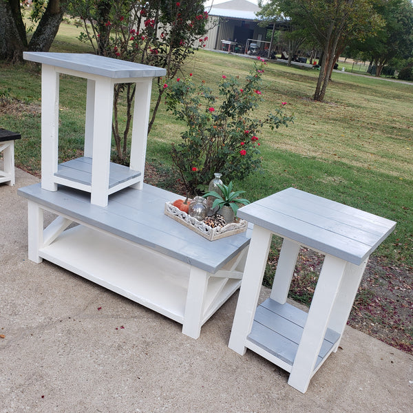 Coffee Table & Side Table Set NOT AVAILABLE FOR SHIPPING Located in Farmersville, TX