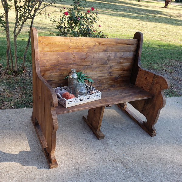 Church Pew NOT AVAILABLE FOR SHIPPING Located in Farmersville, Tx