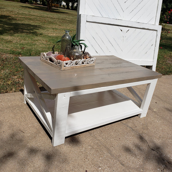 F105 Custom Built Coffee Table NOT AVAILABLE FOR SHIPPING Located in Farmersville, TX