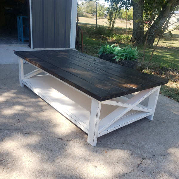 F105 Custom Built Coffee Table NOT AVAILABLE FOR SHIPPING Located in Farmersville, TX