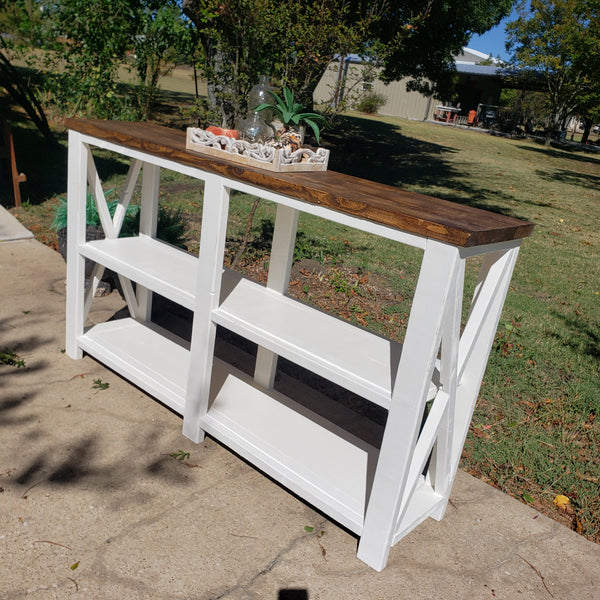 Custom Built Entry Table NOT AVAILABLE FOR SHIPPING Located in Farmersville, TX