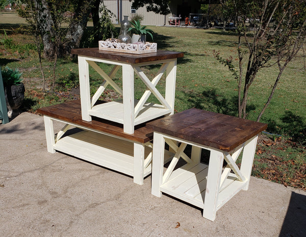 Coffee Table & Side Table Set NOT AVAILABLE FOR SHIPPING Located in Farmersville, TX