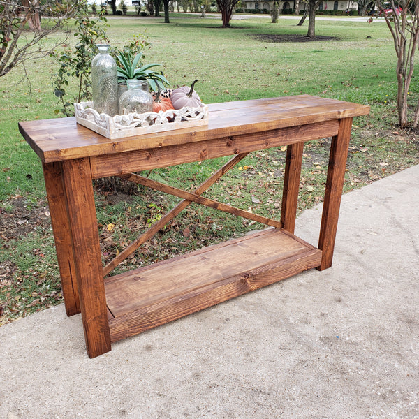 Custom Built Entry Table NOT AVAILABLE FOR SHIPPING Located in Farmersville, TX