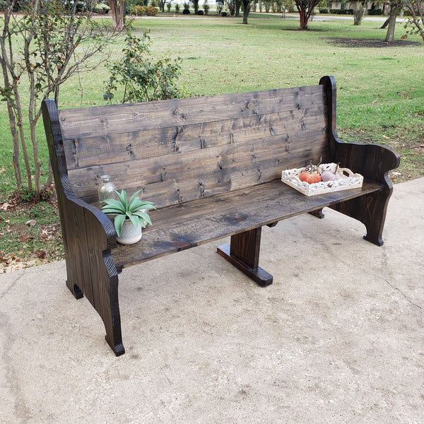 Church Pew NOT AVAILABLE FOR SHIPPING Located in Farmersville, Tx