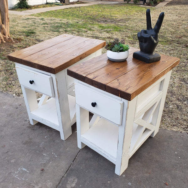 Side Table w/ Drawer NOT AVAILABLE FOR SHIPPING Located in Farmersville, TX