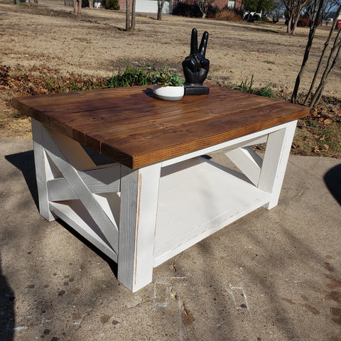 4x4 Coffee Table NOT AVAILABLE FOR SHIPPING Located in Farmersville, TX