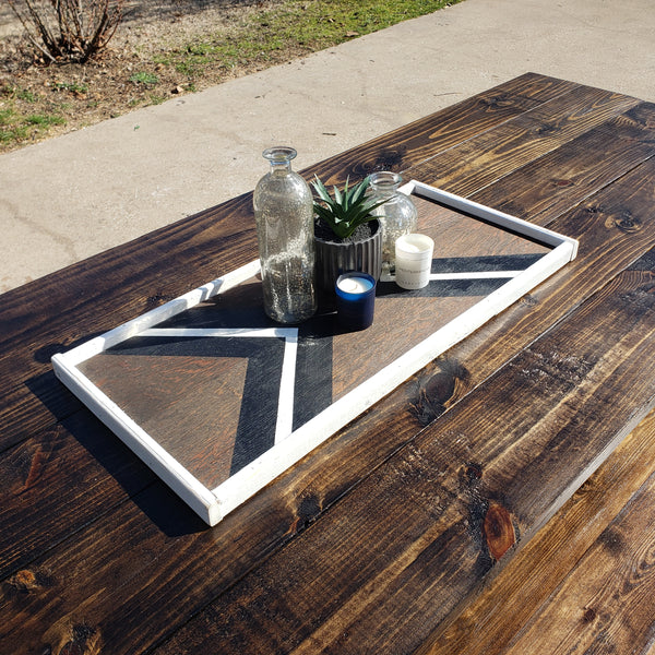 Custom Built Farmhouse Table & Bench NOT AVAILABLE FOR SHIPPING Located in Farmersville, TX