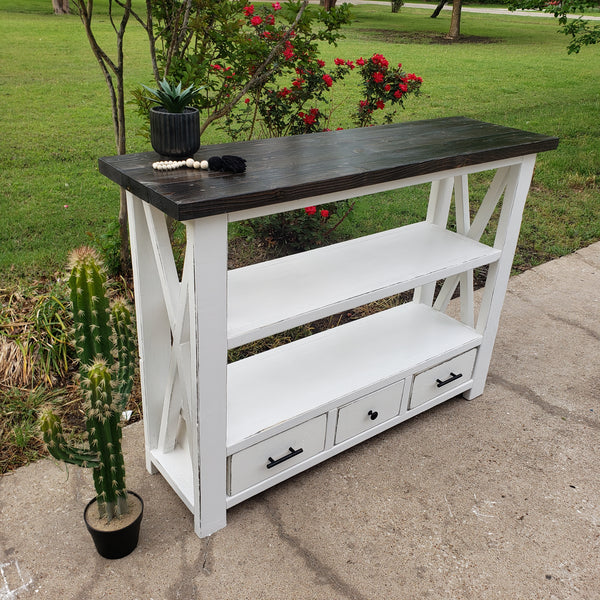 Custom Built Entry Table NOT AVAILABLE FOR SHIPPING Located in Farmersville, TX