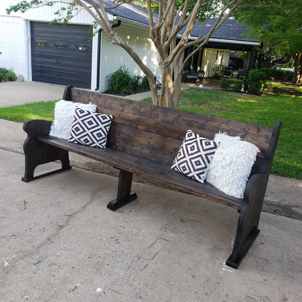 Church Pew NOT AVAILABLE FOR SHIPPING Located in Farmersville, Tx