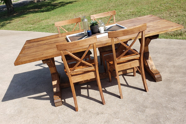 Custom Built Farmhouse Table & Bench NOT AVAILABLE FOR SHIPPING Located in Farmersville, TX