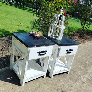 Side Table w/ Drawer NOT AVAILABLE FOR SHIPPING Located in Farmersville, TX
