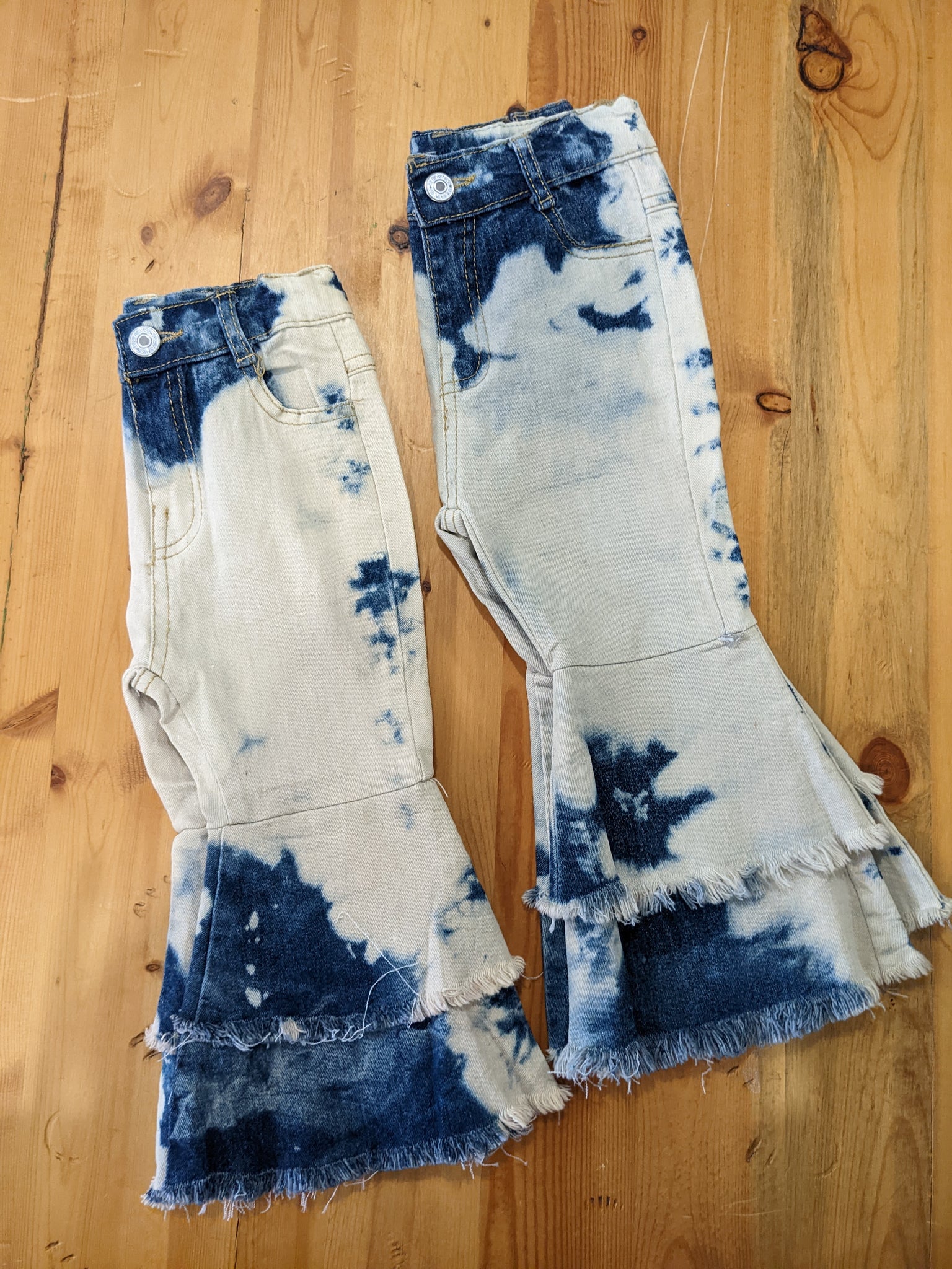 Bleached Kids Bell Bottoms #TJ11
