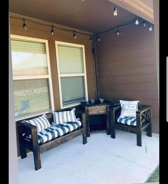 Custom Patio Set NOT AVAILABLE FOR SHIPPING Located in Farmersville, TX