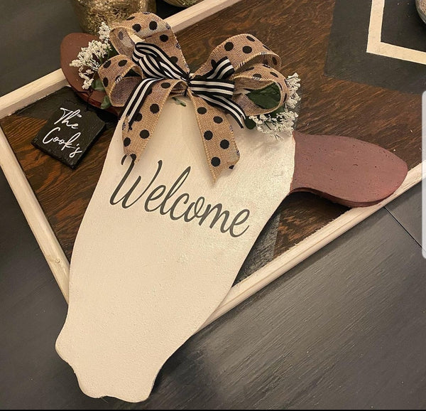 Welcome Cow Hanger