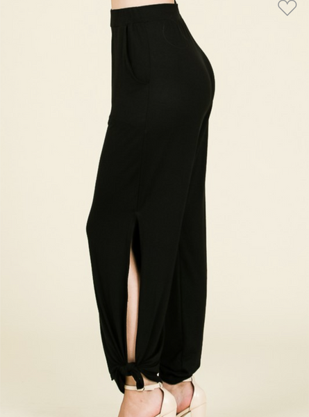 Dressy pants with slit #P102