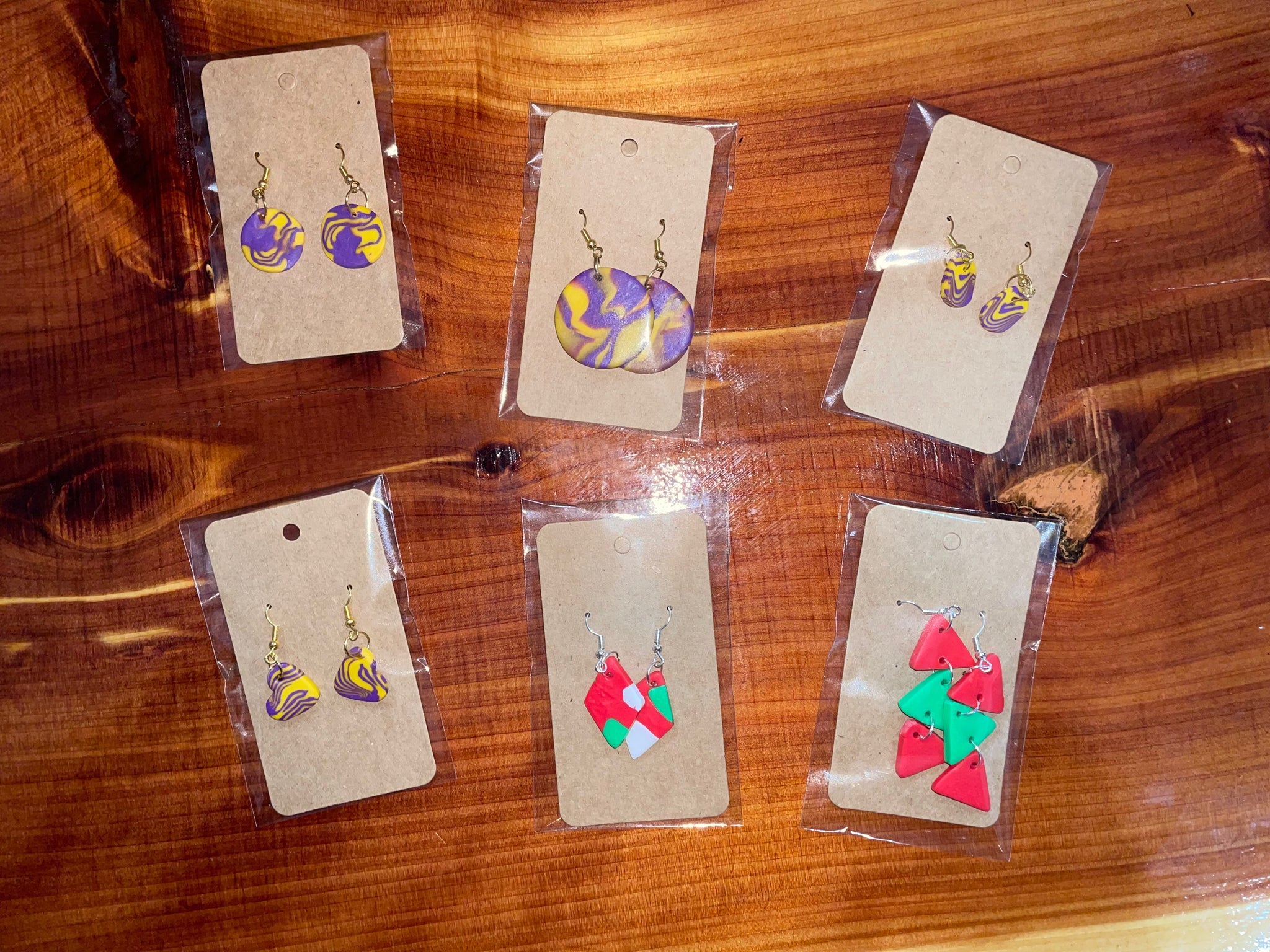 Clay earrings #E103