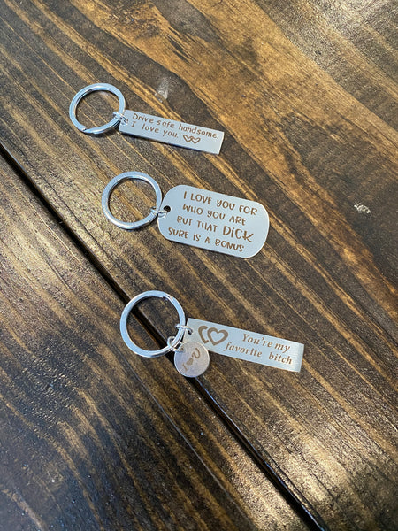 Sassy Metal Keychains #KC5
