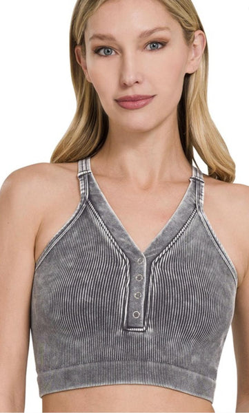 Ribbed Cropped Tank Top #S198