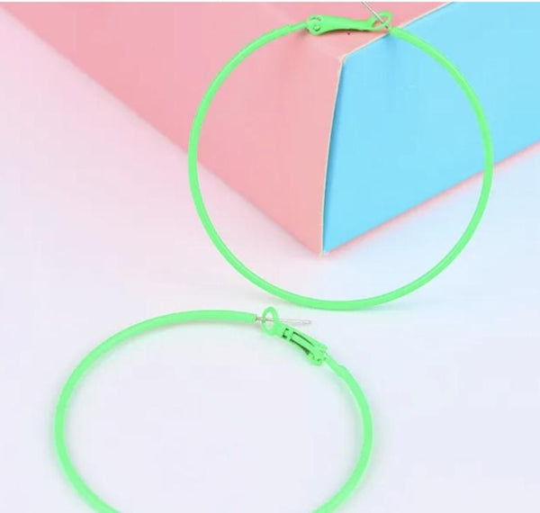 Colorful Hoop Earrings #E130