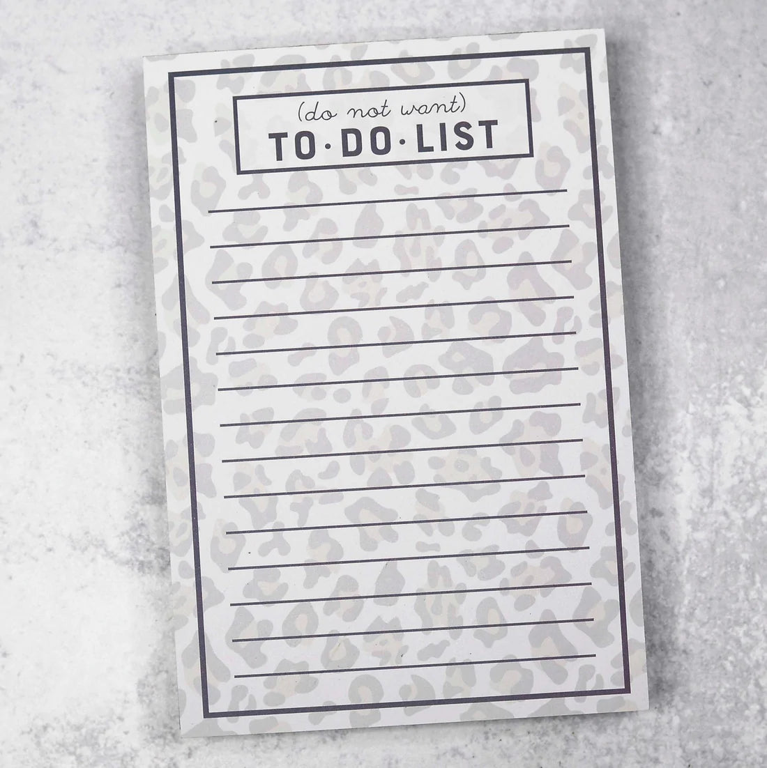 Do Not Want To Do List Notepad #N102