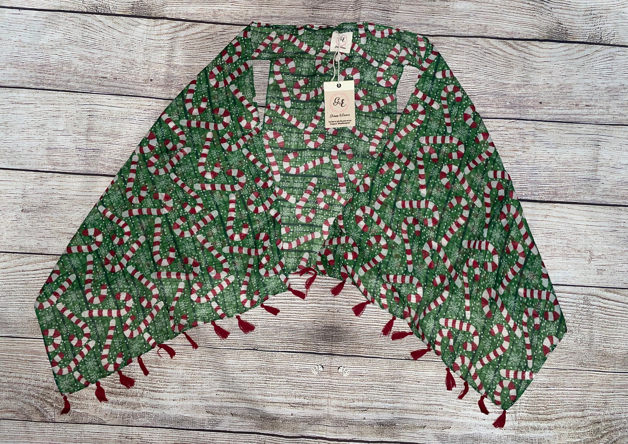 Kids Crazy Candy Cane Cover Up #S129