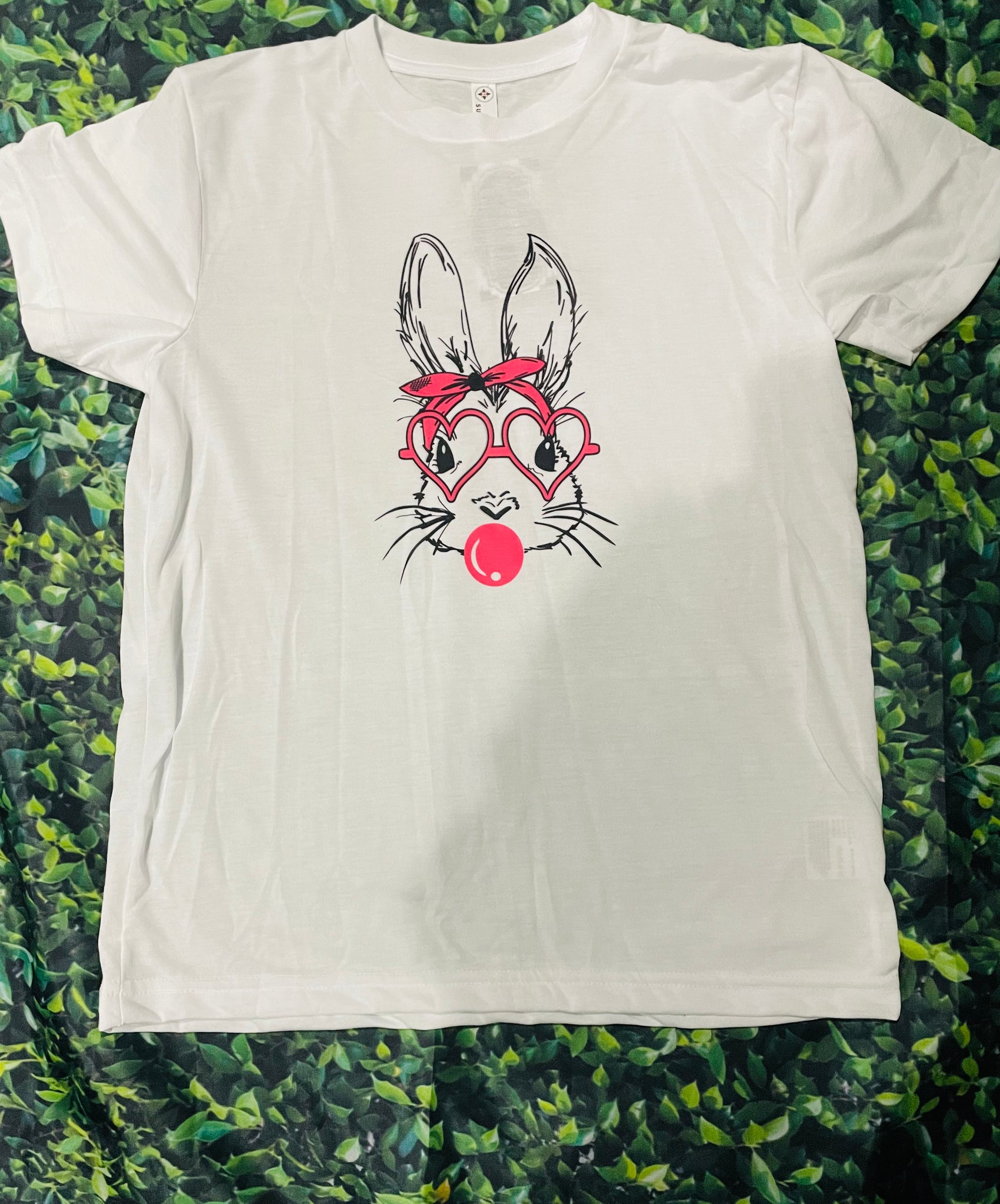 Kids bunny heart eyes