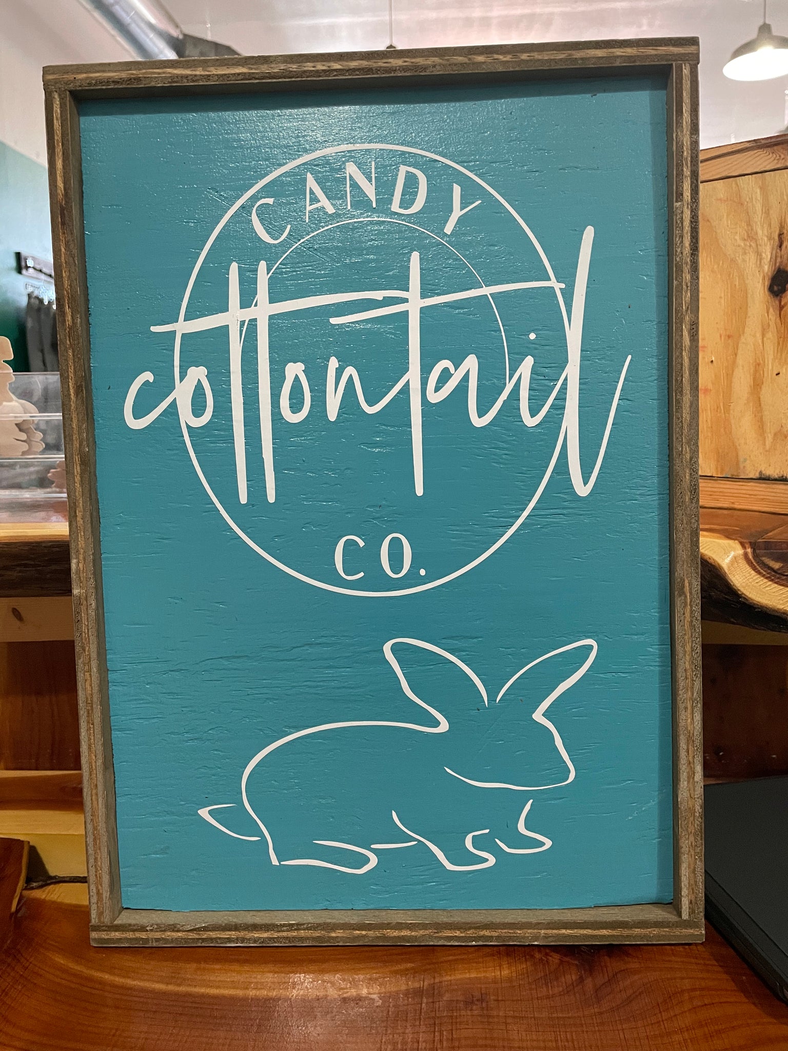 Cottontail Candy Co. Sign